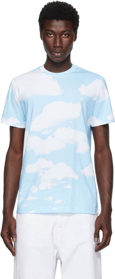 T-shirt Moschino Moschino Archive Clouds T-Shirt Blå | 252ZZ071552411888, 0