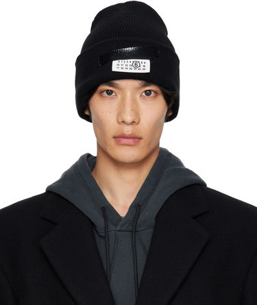 Beanie Maison Margiela MM6 Maison Margiela Wool Beanie with Taped Label Sort | SH2TB0003 M13168, 0