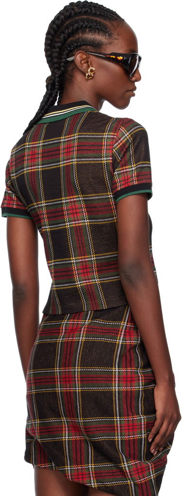 Polo skjorte Vivienne Westwood Vivienne Westwood Classic Cropped Plaid Polo Flerfarvet | 1H010003-J009T-, 2