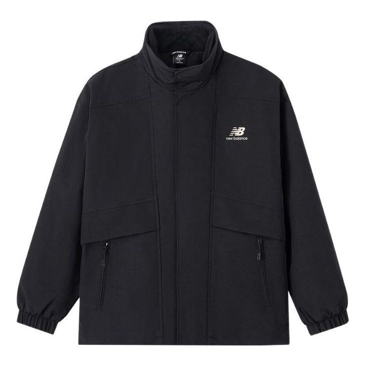 Vindjakke New Balance Print Sport Jacket Sort | AMJ31305-BK