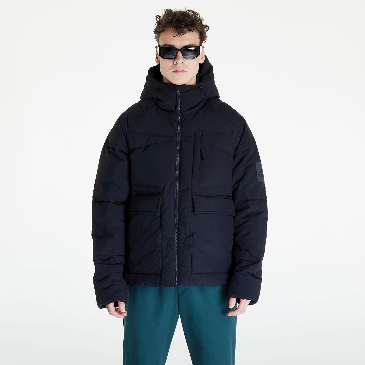 Jakke adidas Performance Big Baffle Jacket Mørkeblå | HN9930, 0