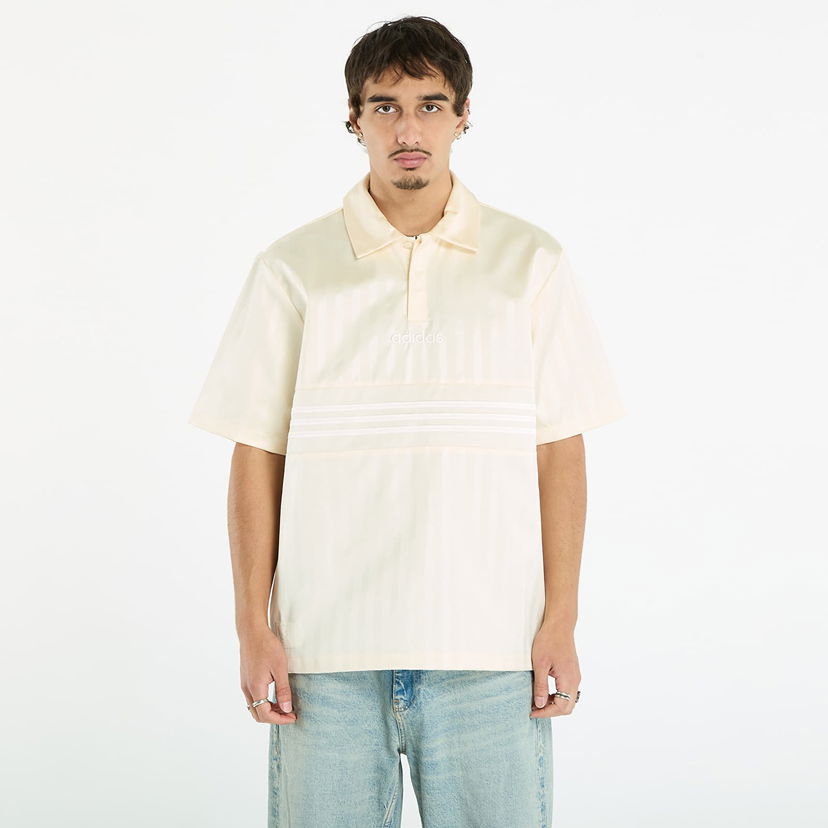 T-shirts og tank tops adidas Originals Premium Satin Jersey Cream White/ Collegiate Orange/ White Beige | JY3923