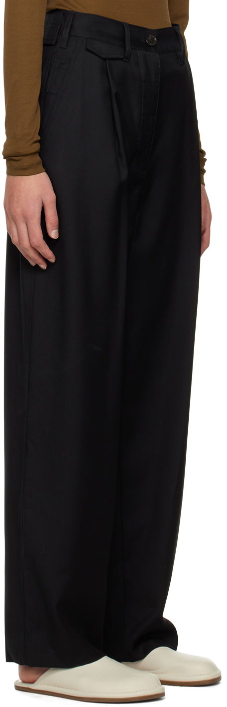 Bukser TOTEME TOTEME Fluid Trousers Sort | 224-2005-244, 1