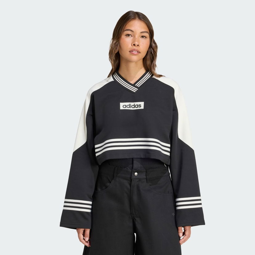Sweatshirt adidas Performance Blocking Crewneck Sweatshirt Sort | JW7273