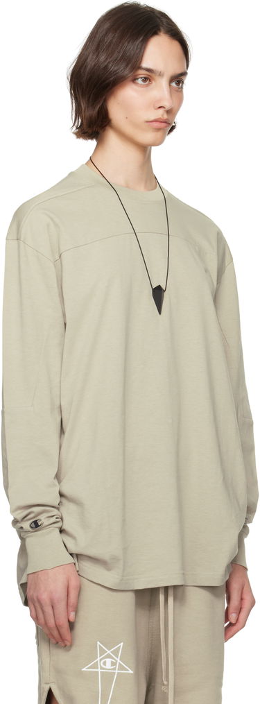T-shirt Rick Owens Rick Owens Champion Edition Girdered T-Shirt Beige | CW01E1672 CHJG, 1