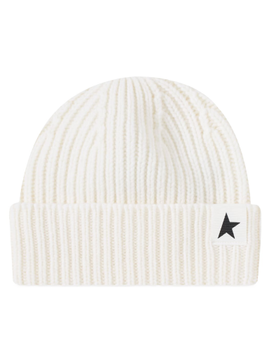 Beanie Golden Goose Star Damien Beanie Hvid | GUP01035-P000601-10190
