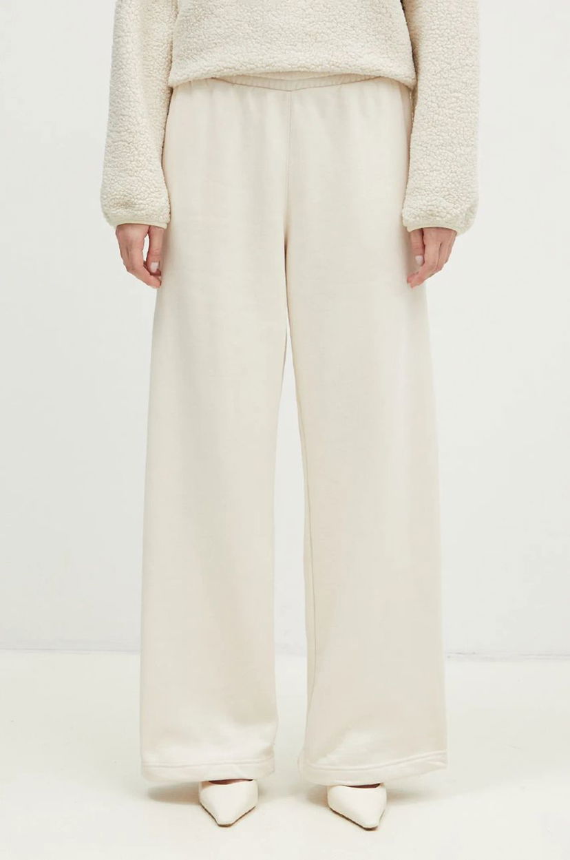Joggingbukser adidas Originals Wide Leg Fleece Pants Hvid | JN3027
