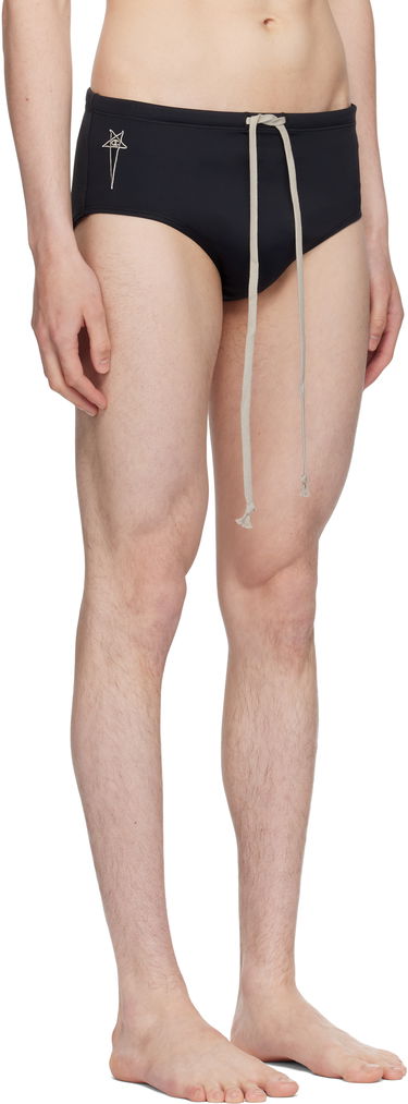 Badetøj Rick Owens Rick Owens Champion Edition Jersey Swim Briefs Sort | CM01E1692 CHJMW SWIM JERSEY, 1