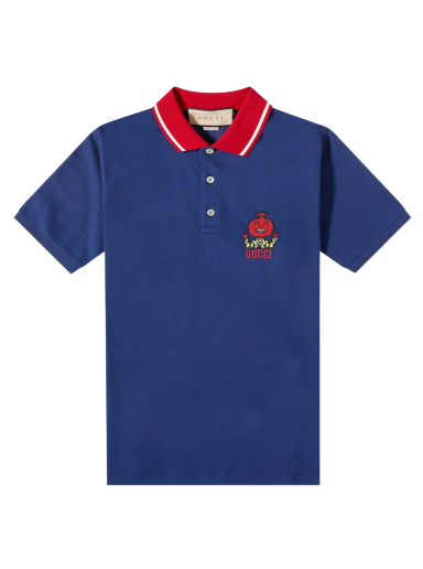Polo skjorte Gucci Pablo Delcielo Logo Polo Mørkeblå | 700272-XJEMS-4795
