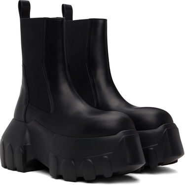 Sneakers og sko Rick Owens Rick Owens Hollywood Beatle Mega Tractor Chelsea Boots Sort | RU01E5860 LOO, 3