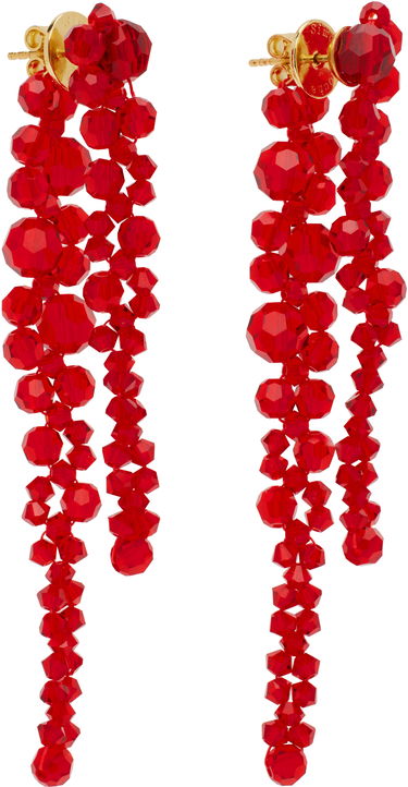 Øreringe Simone Rocha Simone Rocha Double Pierce Through Drip Earrings Hvid | ERG520 0903, 4