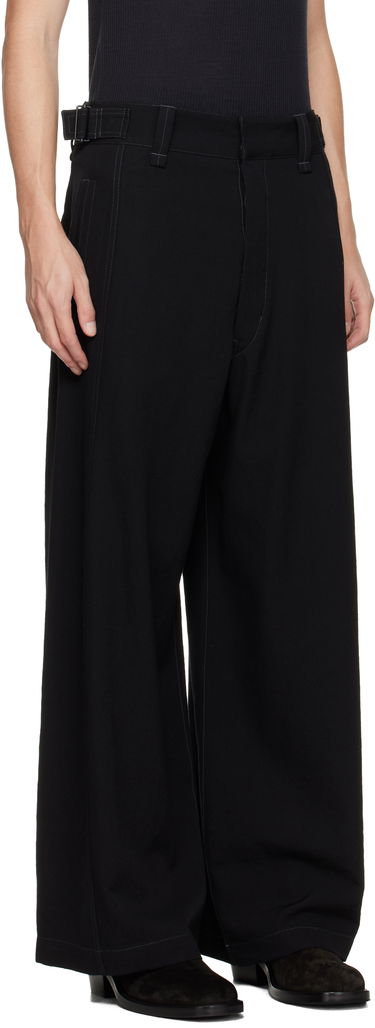 Bukser LEMAIRE LEMAIRE Maxi Utility Trousers Sort | PA1249 LF1457, 1