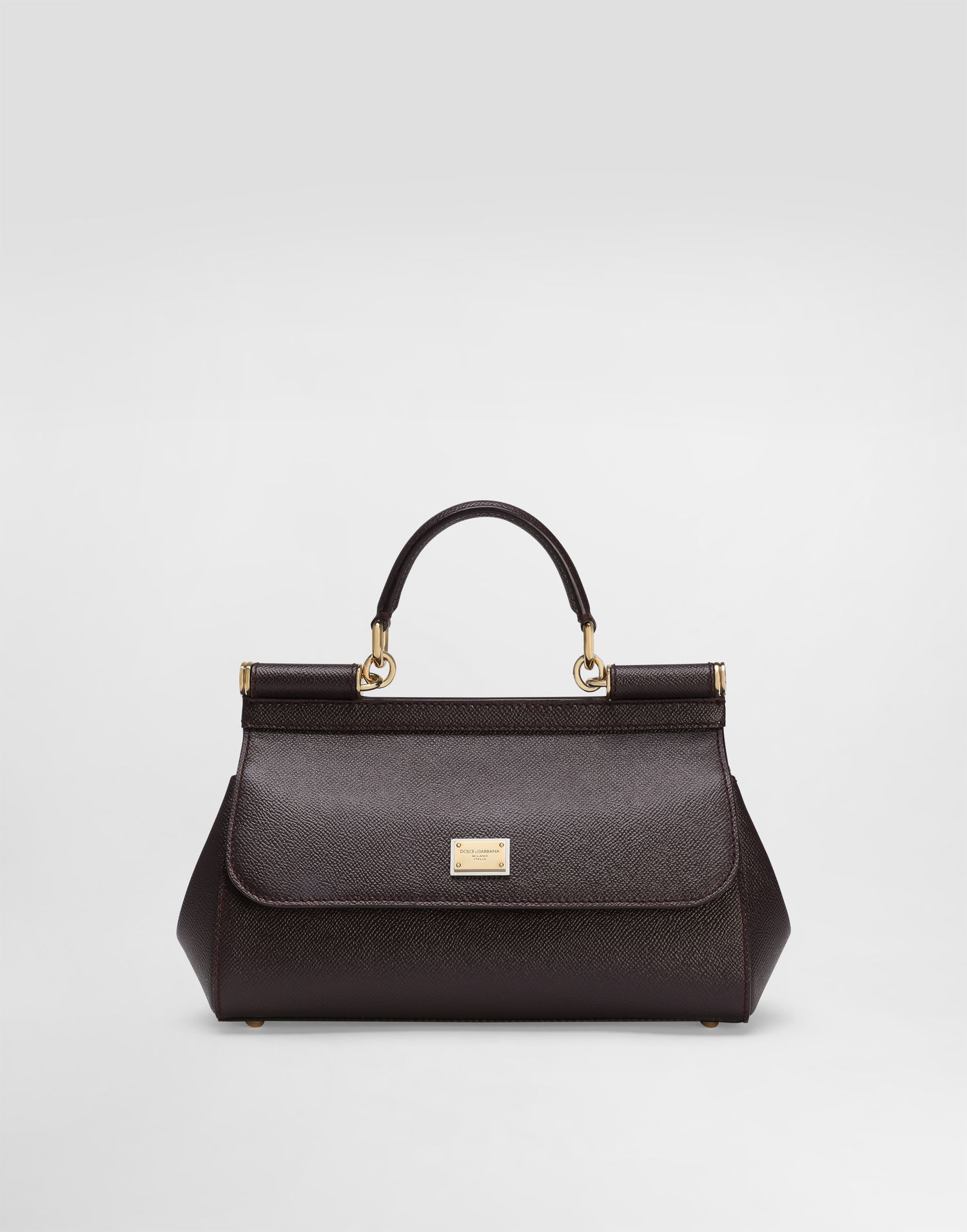 Håndtaske Dolce & Gabbana Dolce & Gabbana Sicily Medium Handbag Bourgogne | BB7652B10018M073, 0