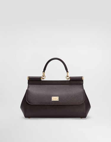 Håndtaske Dolce & Gabbana Dolce & Gabbana Sicily Medium Handbag Bourgogne | BB7652B10018M073, 0