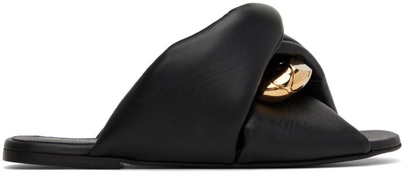 Sneakers og sko JW Anderson JW Anderson Chain Twist Sandals Sort | ANW38022B
