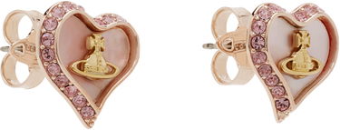 Øreringe Vivienne Westwood Pink Heart Shaped Crystal Earrings Lyserød | 62010074-02G208-IM, 2