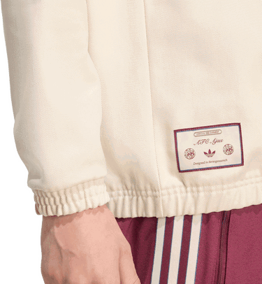 Sweatshirt adidas Performance Terrace Icons Ajax Amsterdam Training Top Beige | JM7360, 3