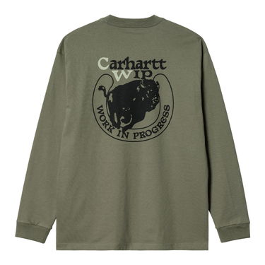 T-shirt Carhartt WIP L/S Buffalo T-Shirt Grøn | I031388_1CJ_XX, 4