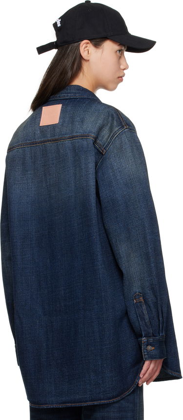Skjorte Acne Studios Acne Studios Denim Button-Up Shirt Blå | CB0112-, 2