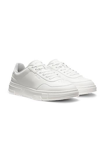 Tilbehør BOSS Zigzag Detail Faux-Leather Hvid | 50548507