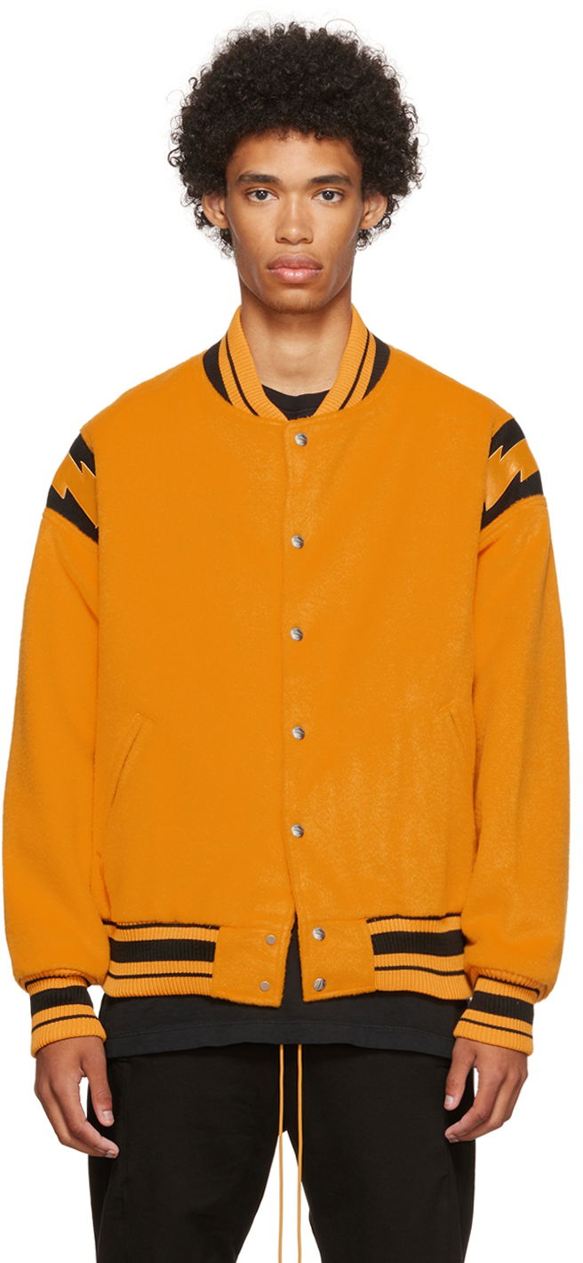 Bomberjakke Rhude Rhude Lightning Bomber Jacket Orange | RHPF22JA09362121, 0