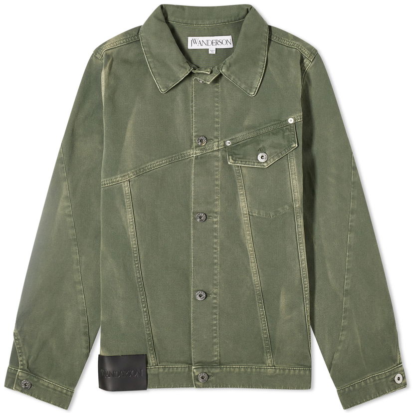 Jakke JW Anderson Twisted Denim Jacket Grøn | DJ0030-PG1522-500