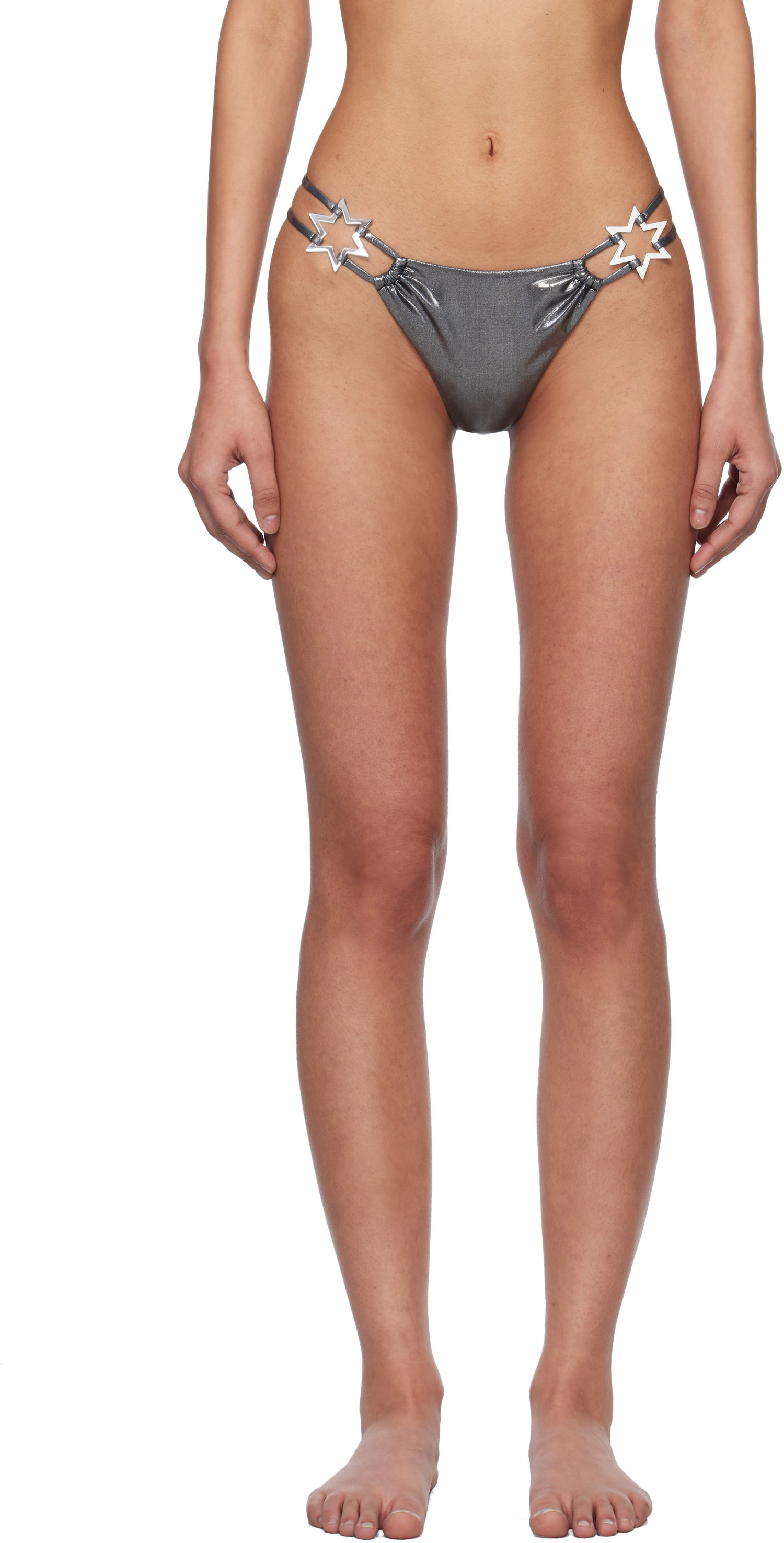 Badetøj MISBHV MISBHV Hollywood Bikini Bottom Grå | 250W603, 0