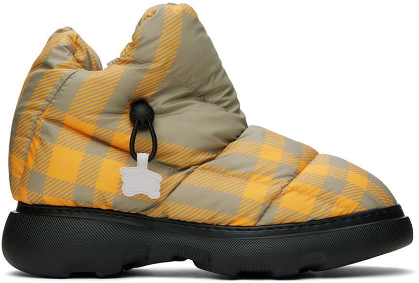 Sneakers og sko Burberry Check Pillow Boots "Orange Taupe" Orange | 8074743, 0