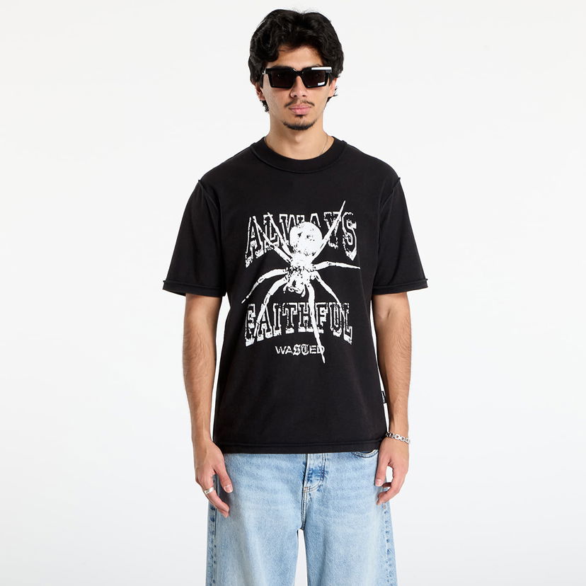 T-shirt Wasted Paris T-Shirt Authentic Reverse Faded Always Faithful Spider Graphic Sort | WP_000322