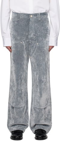 Casablanca Peach Texture Wide Leg Jeans