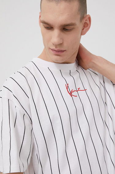 T-shirt Karl Kani Cotton Tee Hvid | KKMQ32041WHT, 0