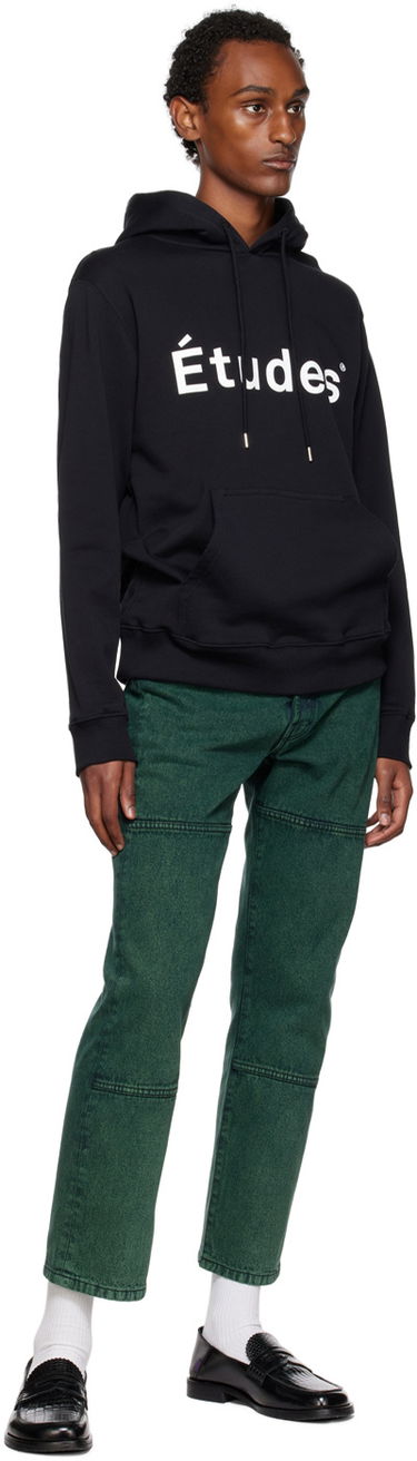 Sweatshirt Études Klein Logo Hoodie Sort | C00ME250OC16BK, 3