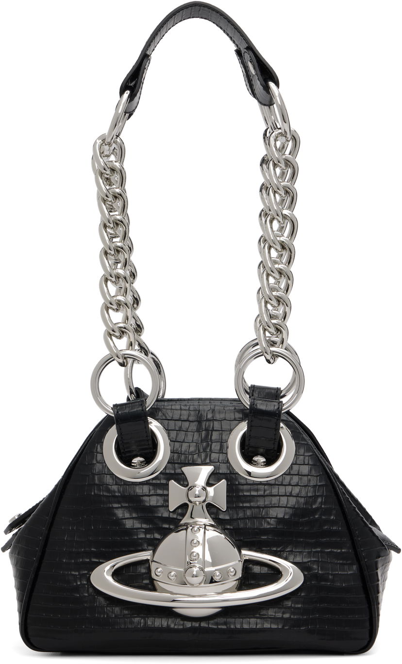 Håndtaske Vivienne Westwood Vivienne Westwood Archive Orb Chain Handbag Sort | 46020008W-L00C0-