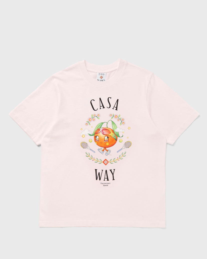 T-shirt Casablanca Casa Way Orange Mascot Graphic T-Shirt Lyserød | M-AW25-JTS-001-09