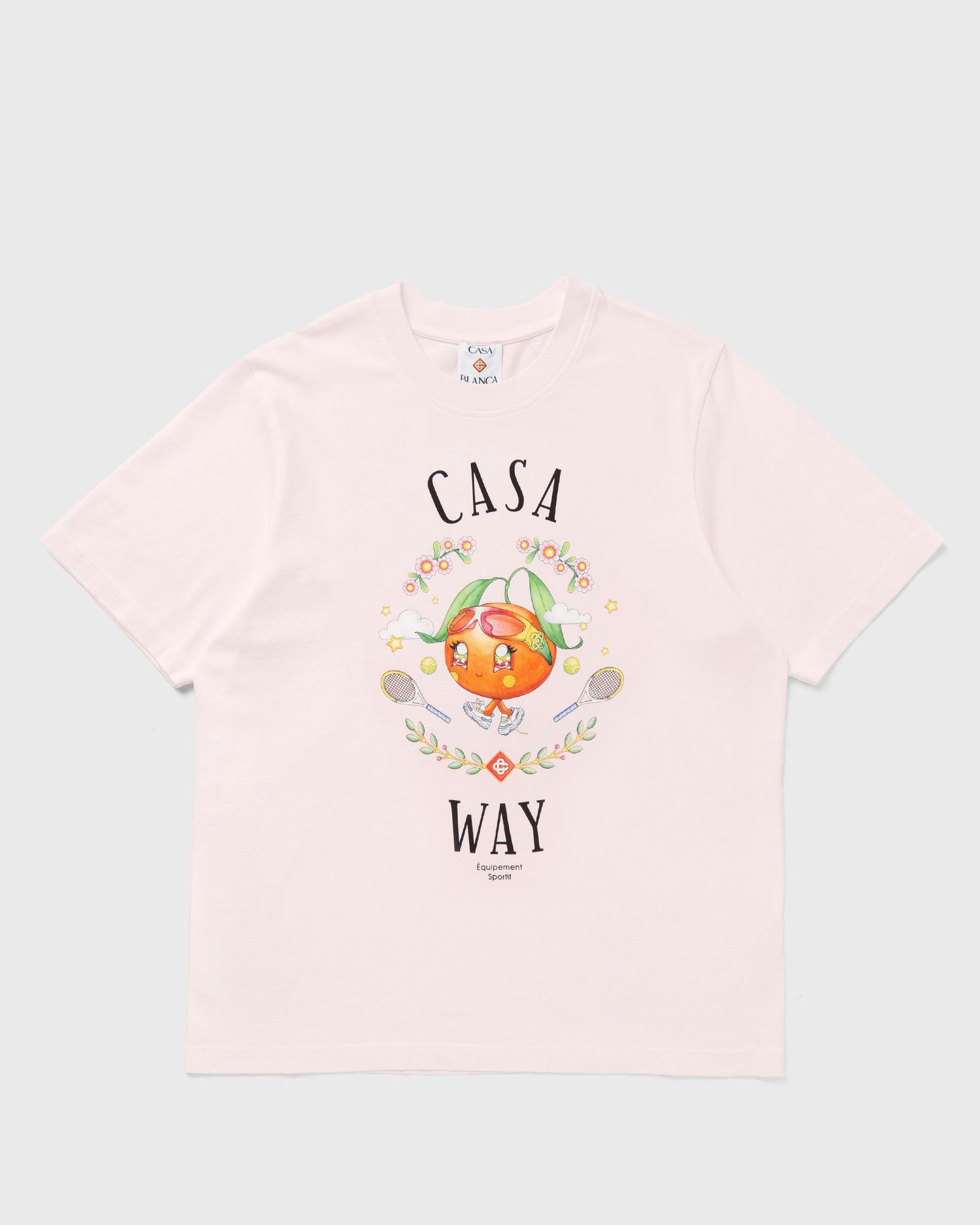 T-shirt Casablanca Casa Way Orange Mascot Graphic T-Shirt Lyserød | M-AW25-JTS-001-09, 0