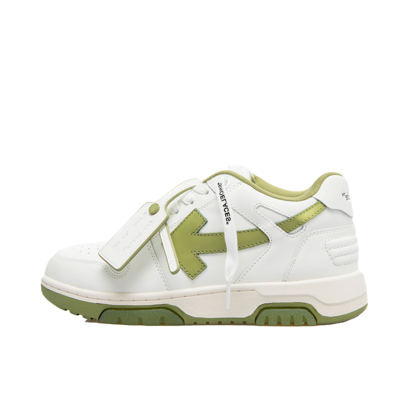 Sneakers og sko Off-White Out Of Office Calf Leather "White Sage" Grøn | OMIA189F23-LEA002-0153