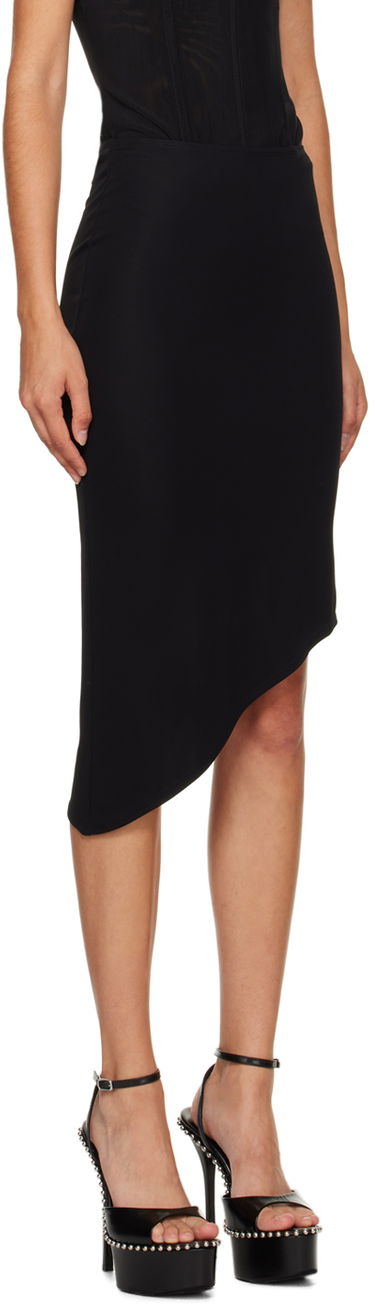 Nederdel Miaou Miaou Vero Asymmetrical Midi Skirt Sort | 4037VC2BLK, 1