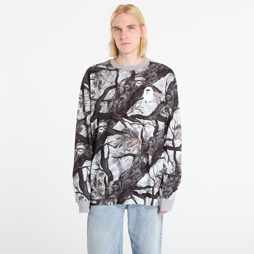 T-shirt BAPE Tree Edge Camo Relaxed Fit Long-Sleeve T-Shirt XXL Flerfarvet | 001LTL801011MWHT
