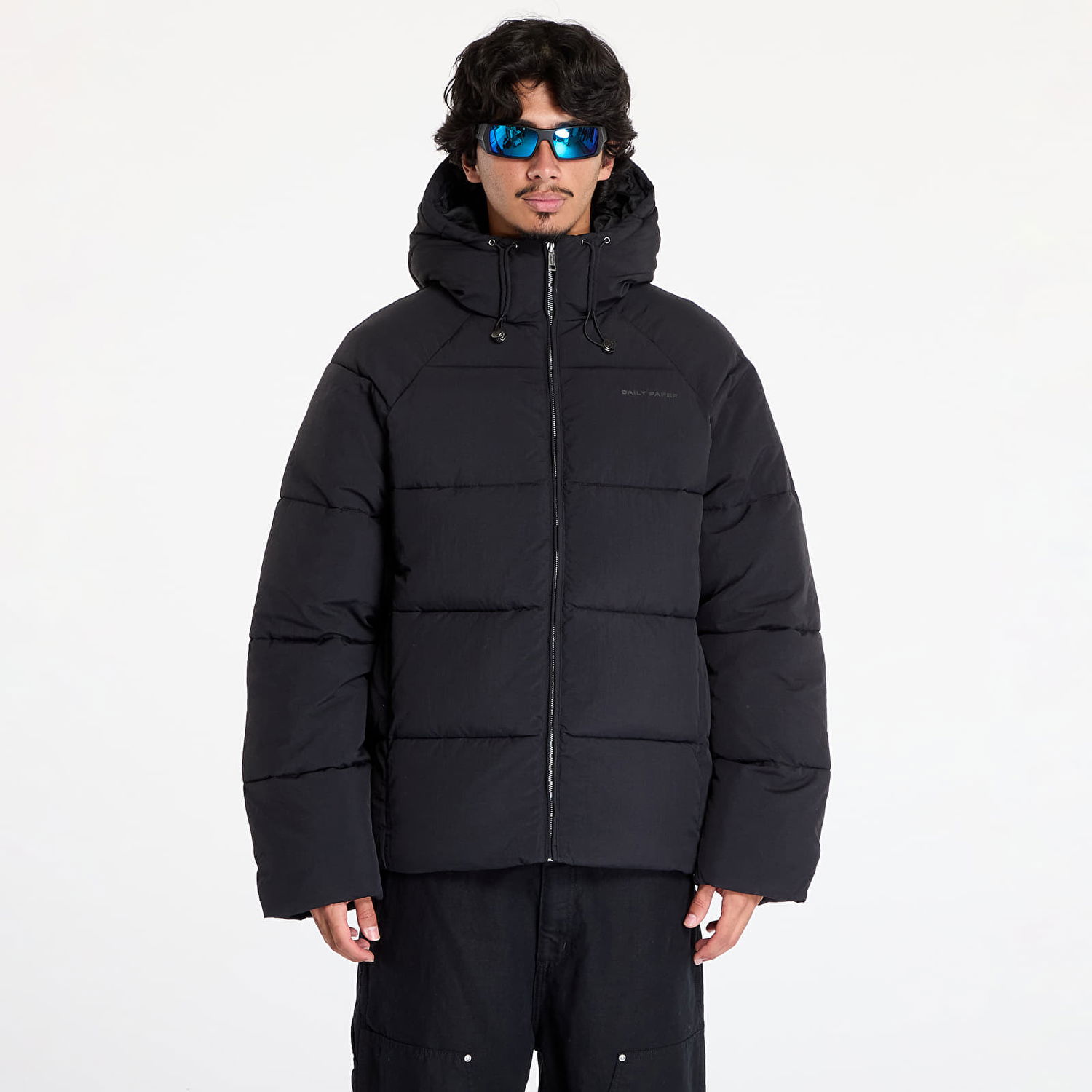 Puffer jakke DAILY PAPER Relaxed Puffer Black Sort | 2422082, 0