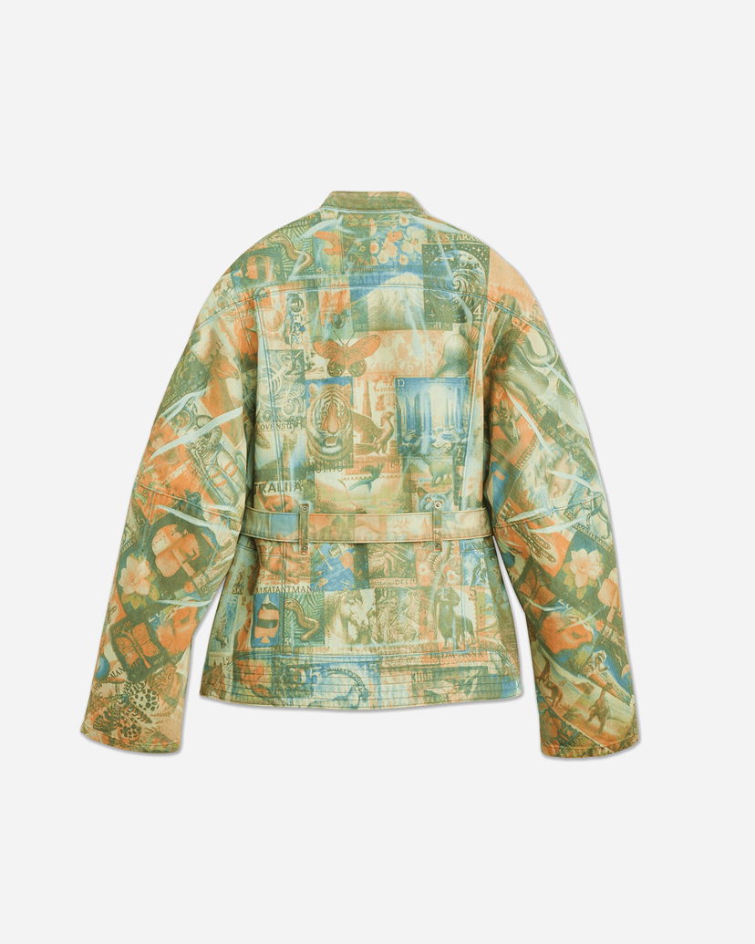 Jakke KIKO KOSTADINOV Levi's Carina Waisted Jacket with Postal Stamp Print Flerfarvet | 003IR0000 1