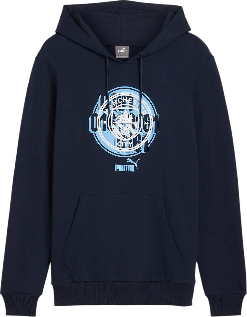 Sweatshirt Puma Manchester City ftblCulture Hoodie Mørkeblå | 777776-42