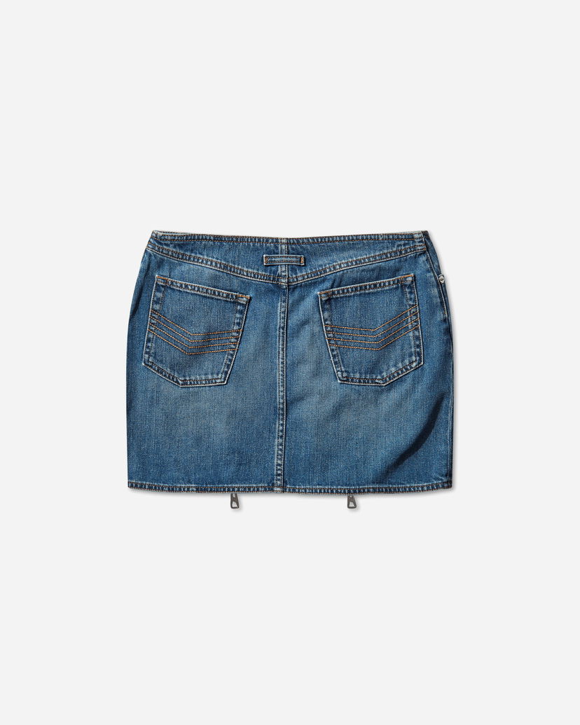 Nederdel Jean Paul Gaultier Zipped Denim Skirt Blå | 2504WSK023D025 57