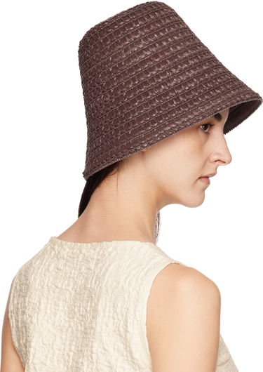 Hat Max Mara Max Mara Wainer Woven Beach Hat Brun | 2514571052600, 2
