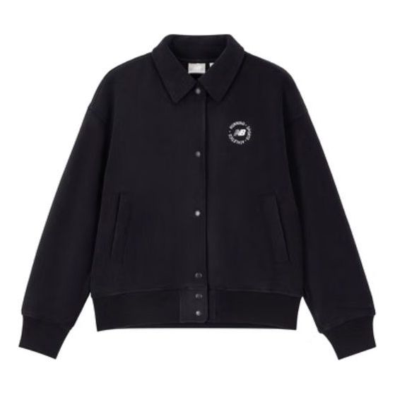 Bomberjakke New Balance Authentic Buttoned Coach Jacket Sort | 6DD38532-BK