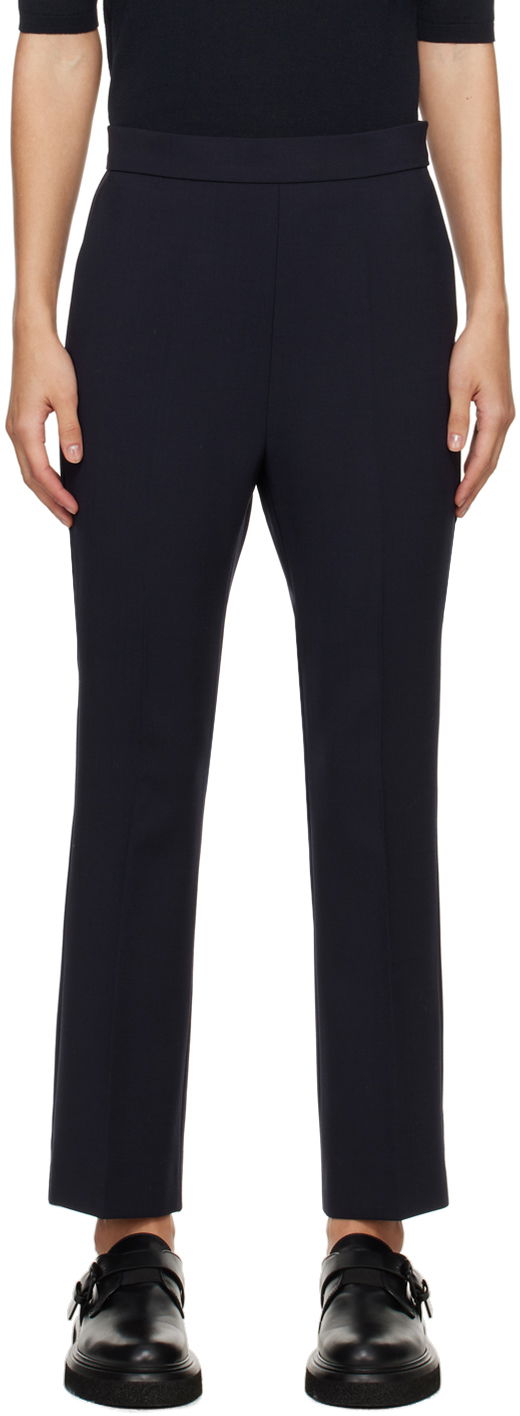 Bukser Max Mara Max Mara Slim-Fit Dress Trousers Blå | 2411131081600
