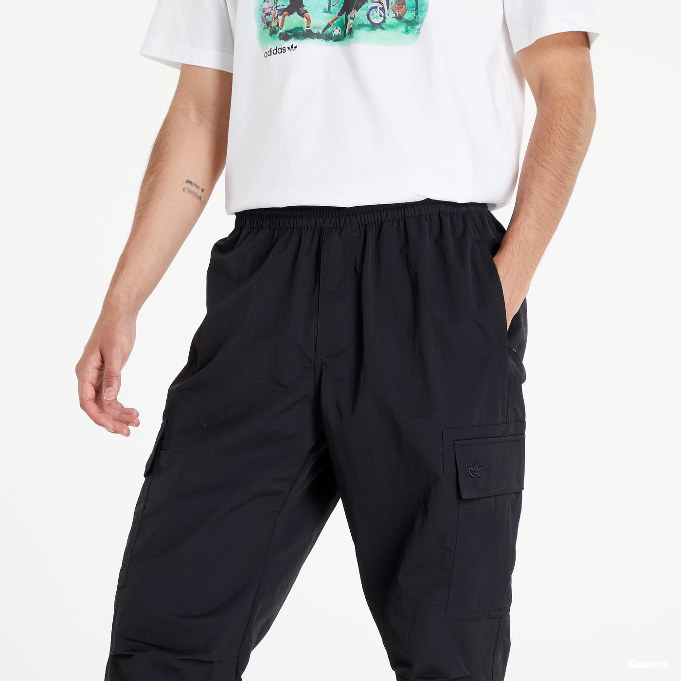 Cargo bukser adidas Originals Adicolor Contempo Cargo Trousers Sort | HK2873, 1