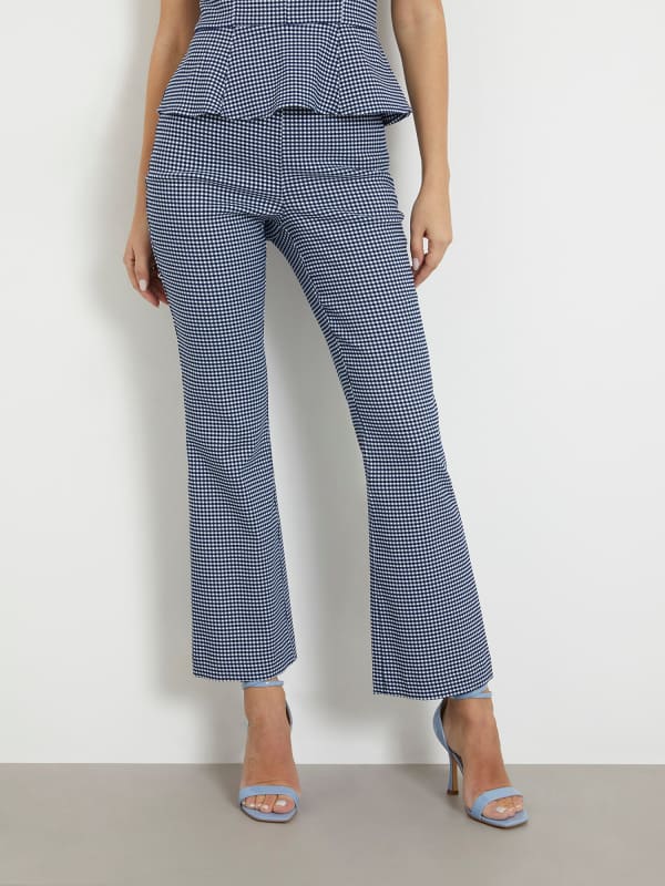 Bukser og jeans GUESS Printed Flare Pant Grå | W4GB18WG492, 0