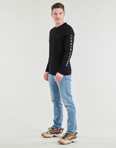 Sweater Tommy Hilfiger Long Sleeve TOMMY LOGO LONG SLEEVE TEE Sort | MW0MW09096-BDS, 1