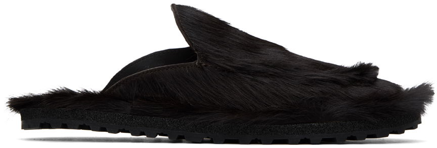 Tilbehør Dries Van Noten Dries Van Noten Calf-Hair Loafers Sort | MS241-825-312, 0