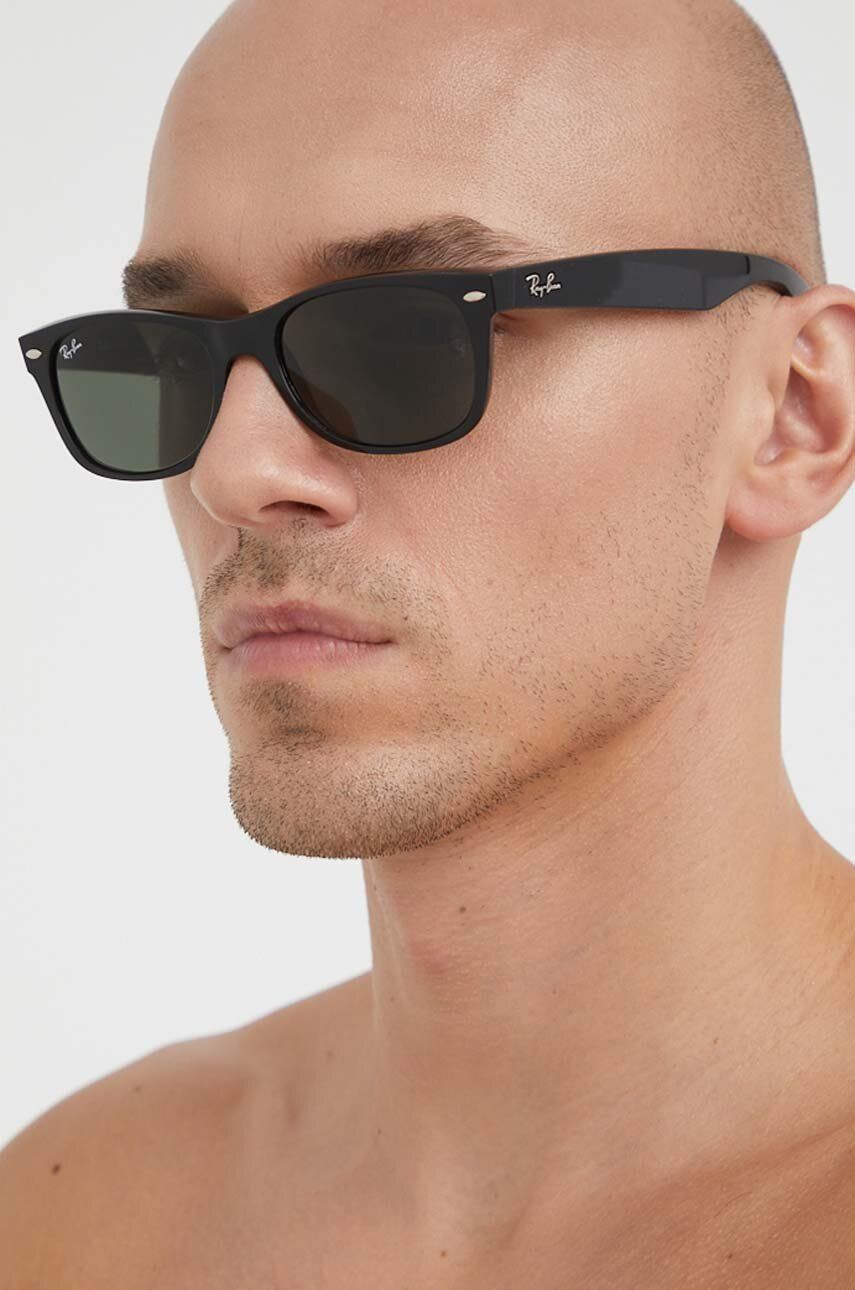 Solbriller Ray-Ban New Wayfarer 0RB2132 Sunglasses Sort | 0RB2132.901, 0
